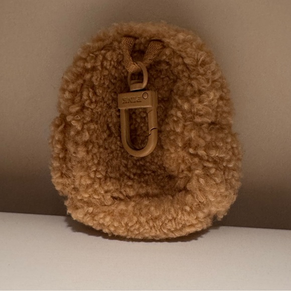 Tan Fuzzy Mini Backpack - Picture 4 of 4